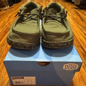 Hey Dude Olive Green Kids Shoes